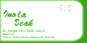 imola deak business card